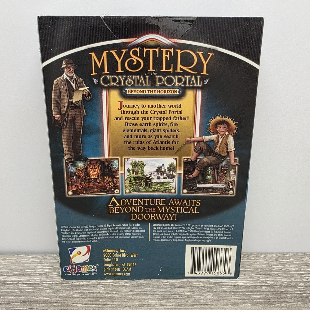 Mystery of the Crystal Portal: Beyond the Horizon (PC,‎ CD-ROM,2010)
